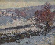Paysage de neige a Crozant Armand guillaumin